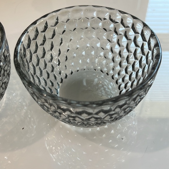 CB2 grey honeycomb glass serving dishes - Picture 3 of 3